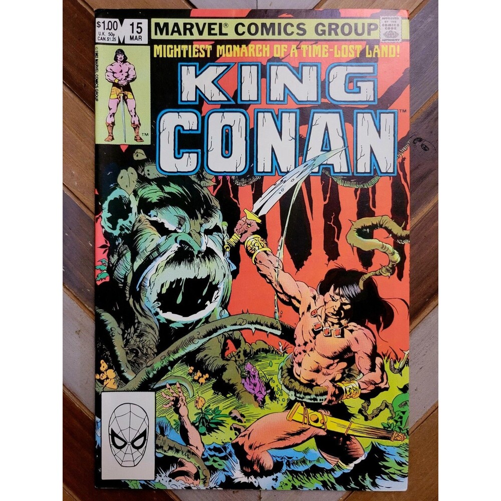 Conan The King #15 (Marvel 1983) "Looters of R'Shann" Marc Silvestri Art (7.0)
